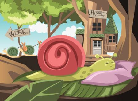 snail, home, work, hause Artisticco Llc - Dreamstime