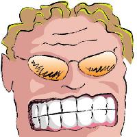 Pixwords The image with teeth, man, glasses, hair, blond Robodread - Dreamstime