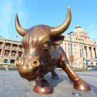 Pixwords The image with sculpture, horns, animal Cupertino10 - Dreamstime