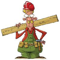 worker, wood, hammer, man, moustache Dedmazay - Dreamstime