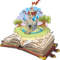 Pixwords The image with story, castle, book, towers Ensiferrum - Dreamstime