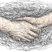 Pixwords The image with hair, hands, drawing, shake Robodread - Dreamstime