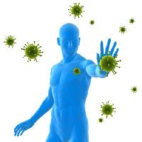 Pixwords The image with virus, immunity, blue, man, sick, bacteria, green Sebastian Kaulitzki - Dreamstime