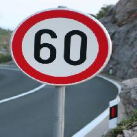 Pixwords The image with sign, sixty, road Balazs Czitrovszky - Dreamstime