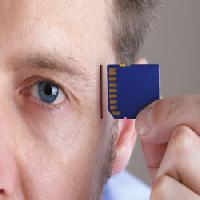 Pixwords The image with card, head, human, eye, hand, blue, object Flynt - Dreamstime