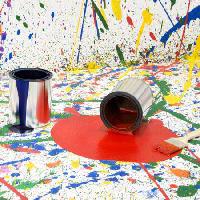 Pixwords The image with paint, colors, bucket, buckets, red, spill Photoeuphoria - Dreamstime