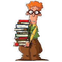 Pixwords The image with books, glasses, man Dedmazay - Dreamstime