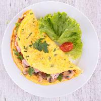 food, eat, eggs, egg, salad, tomatoe, plate, mushroom Margouillat
