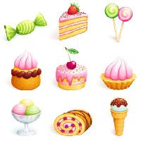 Pixwords The image with cake, sweets, candy, ice cream, cupcake Rosinka - Dreamstime