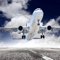 airplane, runway, sky, clouds Policas69
