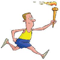 Pixwords The image with fire, run, runner, man Dedmazay - Dreamstime